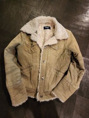 lei Woman's Olive Green Corduroy  Jacket
